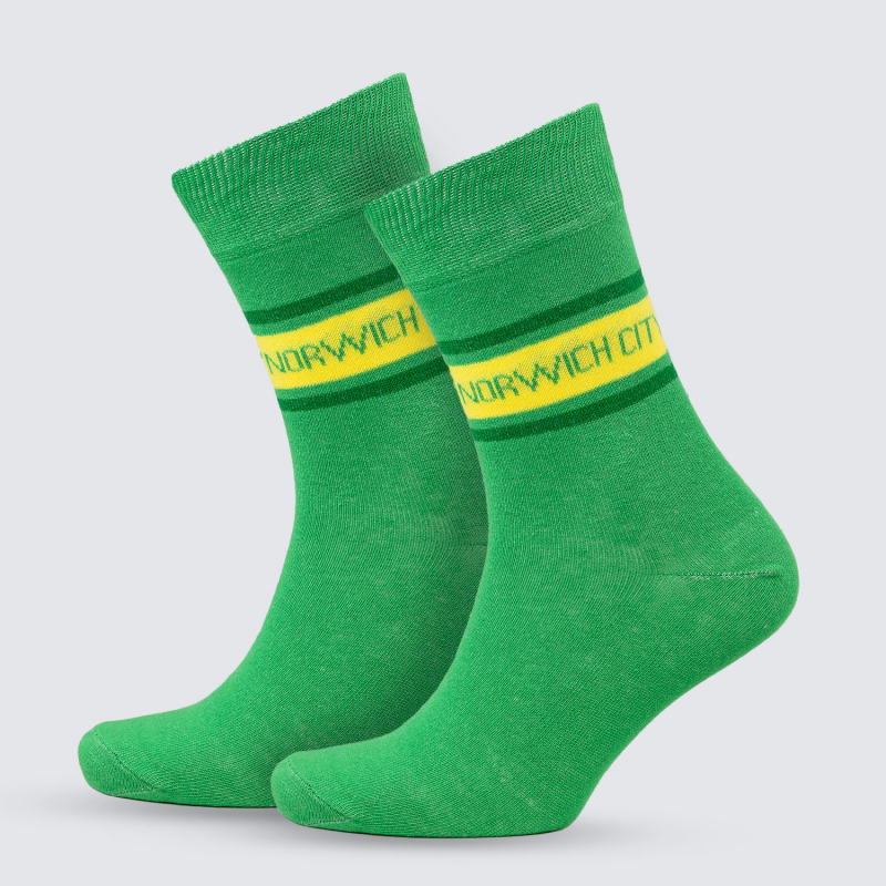 Green Norwich City Socks 