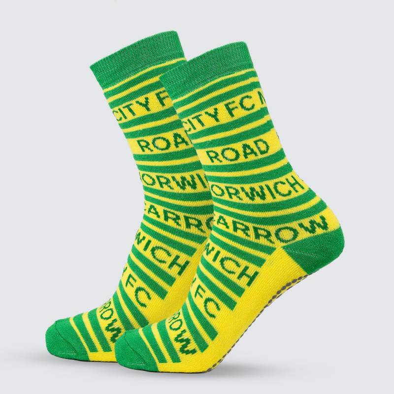 Womens Carrow Road Slipper Socks 4-7 Womens Carrow Road Slipper Socks 4-7