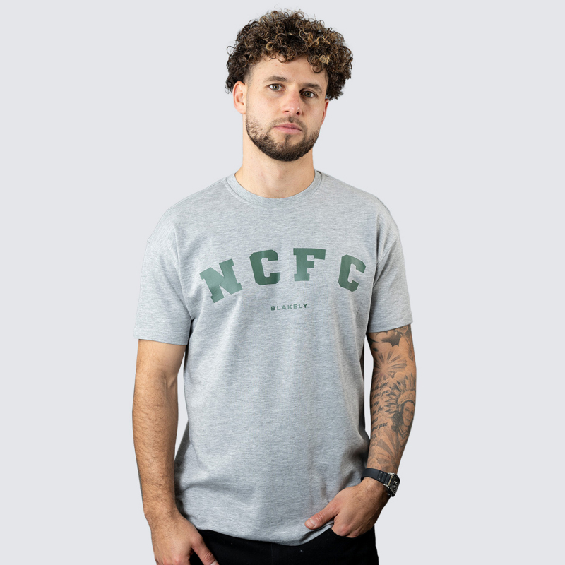 Blakely x NCFC Varsity T-Shirt Marl Grey Blakely x NCFC Varsity T-Shirt Marl Grey
