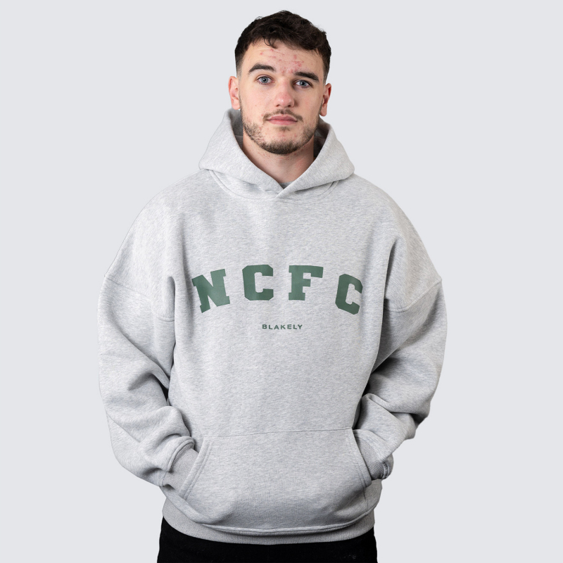 Blakely x NCFC Varsity Hoody Marl Grey