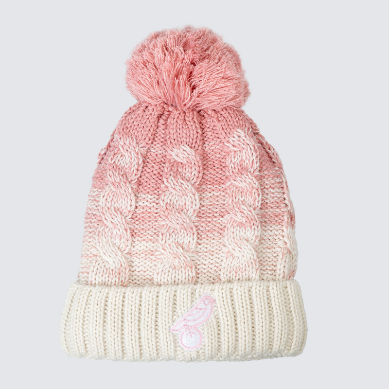 Pink Ombre Knit Bobble 