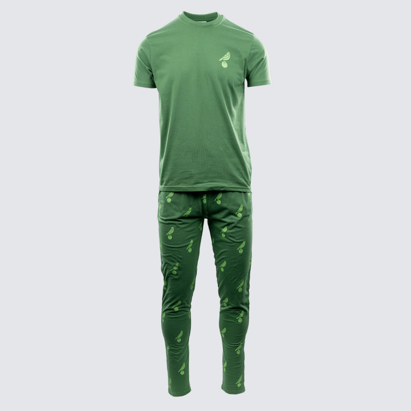 Adults Crest Pyjama Set  Adults Crest Pyjama Set