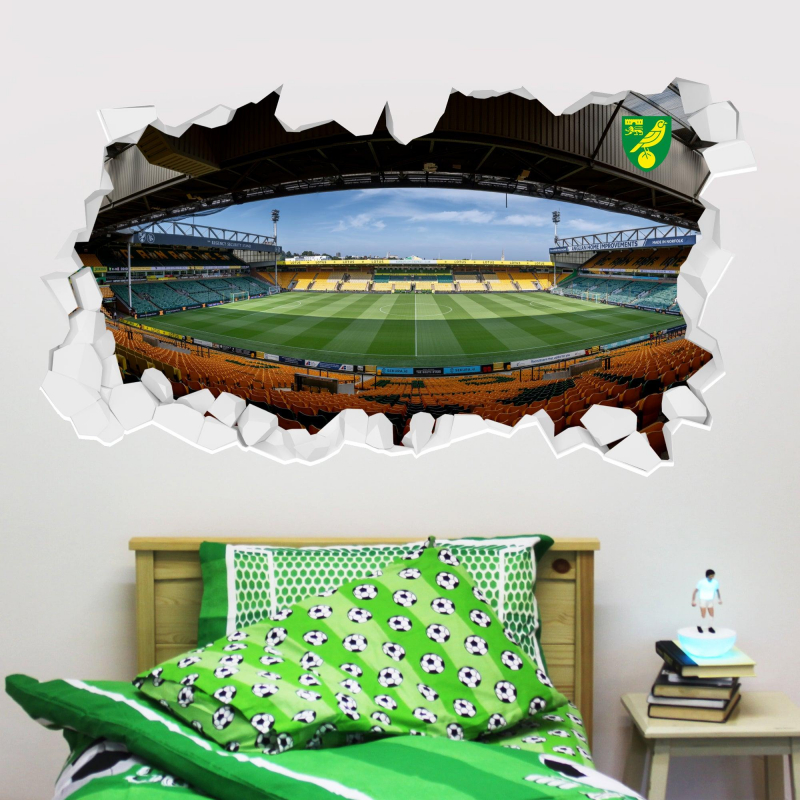 Norwich City FC - Carrow Road Stadium Broken Wall