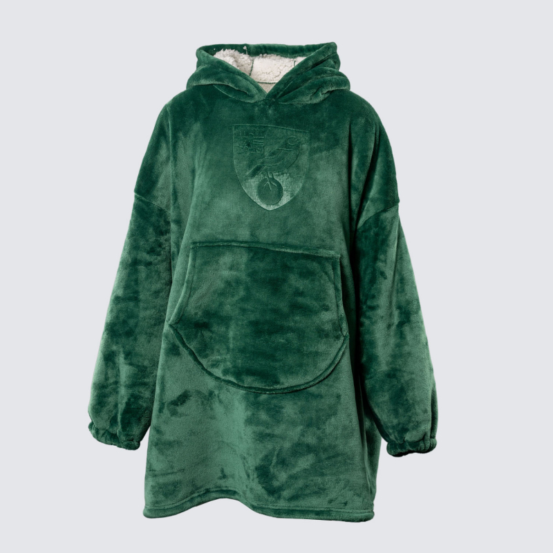 Luxury Debossed Crest Sherpa Hoodie Junior
