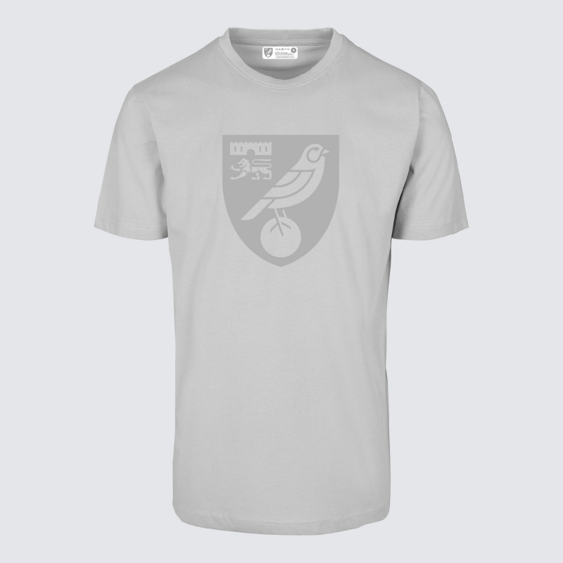 Norwich City Grey Crest T-Shirt