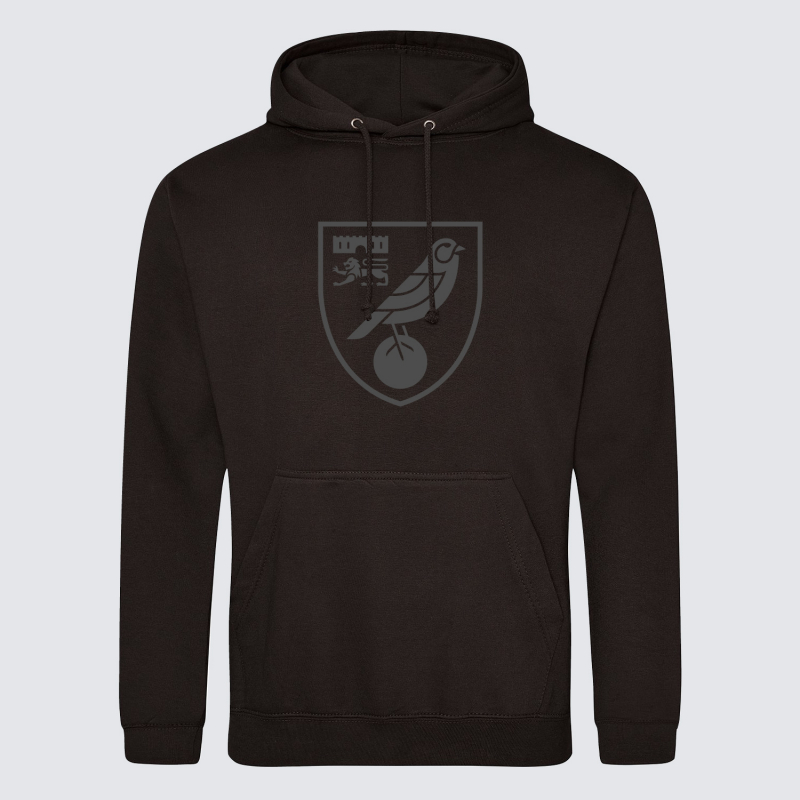 Norwich City Black Crest Hoodie