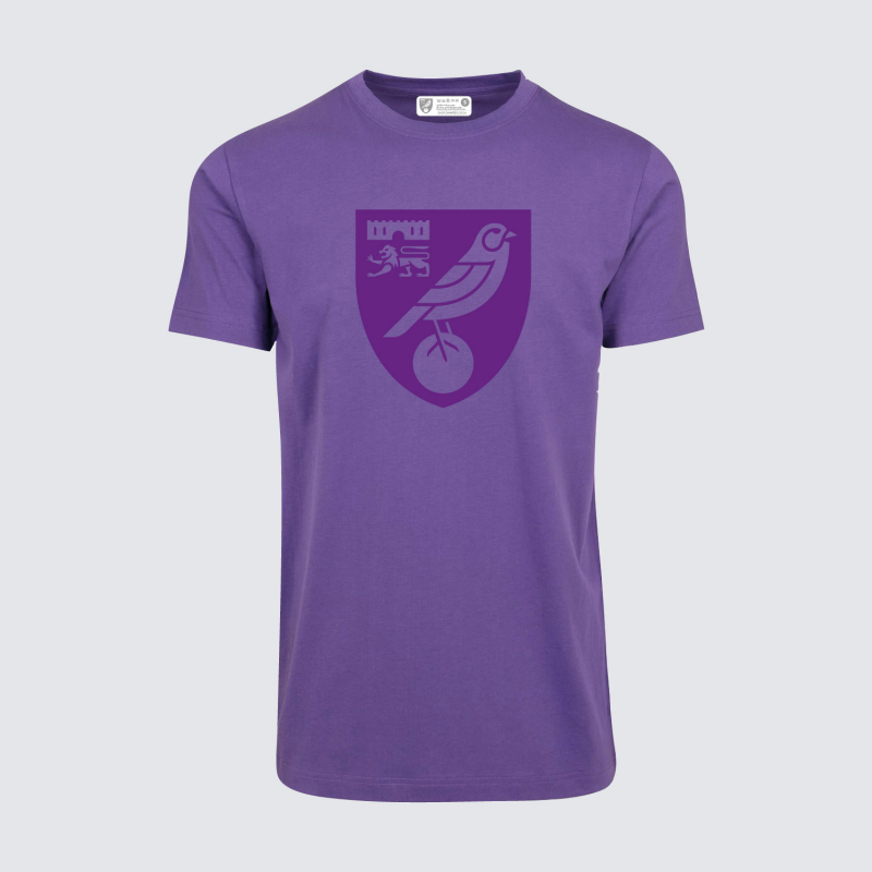 Norwich City Purple Crest T-Shirt Norwich City Purple Crest T-Shirt