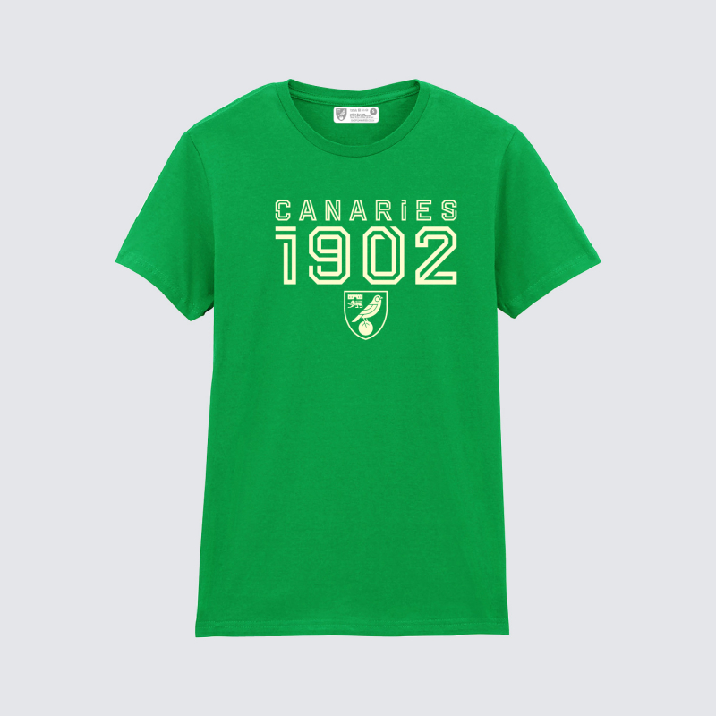 Norwich City Womens Green 1902 T-Shirt Norwich City Womens Green 1902 T-Shirt