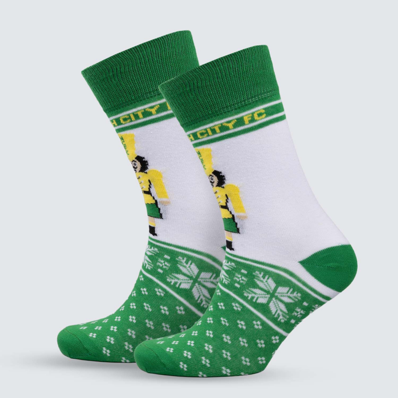 NCFC Green Nutcracker Christmas Socks NCFC Green Nutcracker Christmas Socks