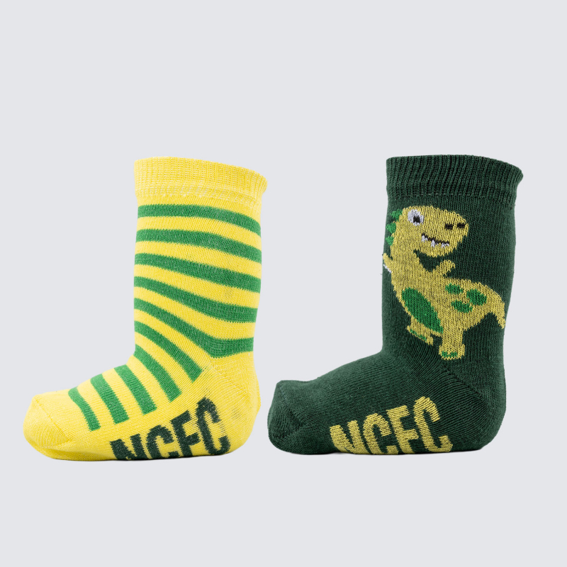 NCFC 2pk Infant Dinosaur Socks NCFC 2pk Infant Dinosaur Socks