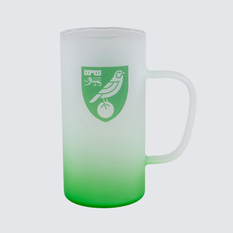 Norwich City Green Frosted Stein Norwich City Green Frosted Stein