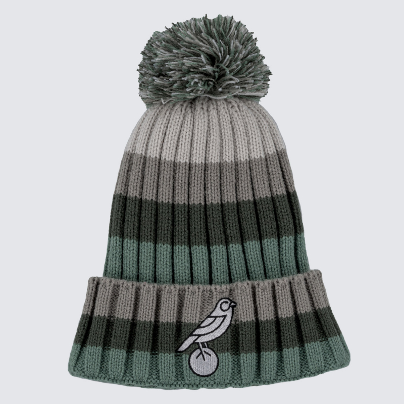 Norwich City Green Tonal Crest Bobble Hat