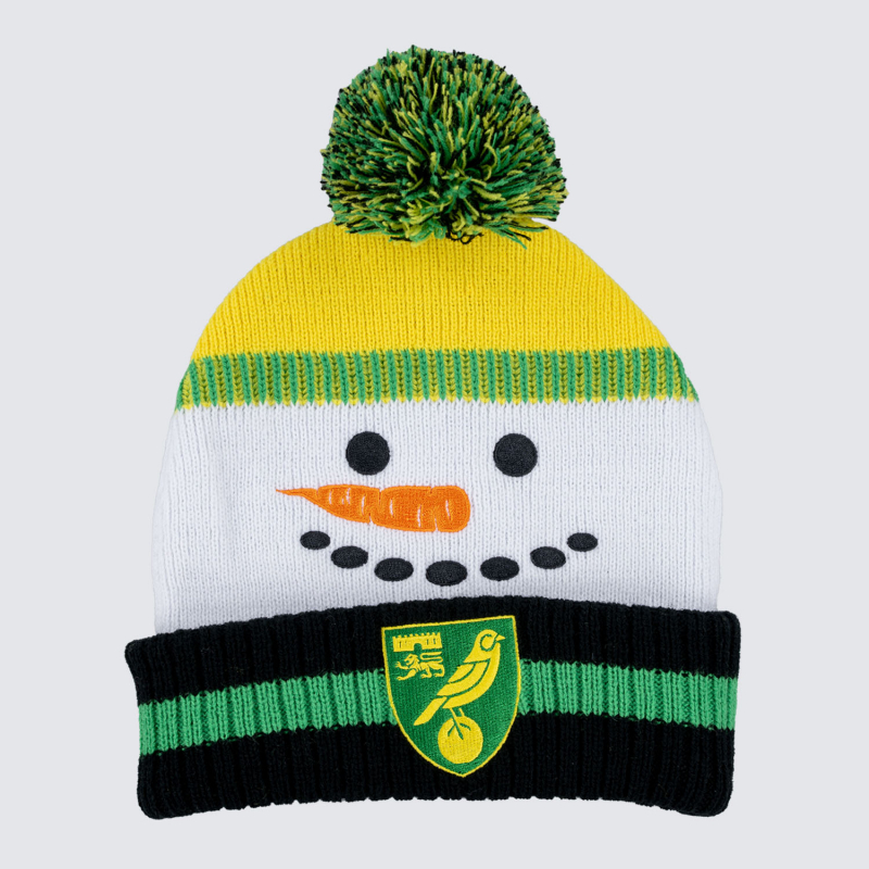 Norwich City Junior Snowman Beanie Norwich City Junior Snowman Beanie