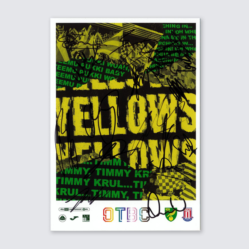 Programme v Stoke City 22/23 - SQUAD SIGNED