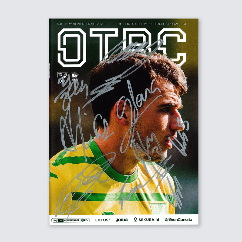 Programme v Birmingham City 23/24 - SQUAD SIGNED