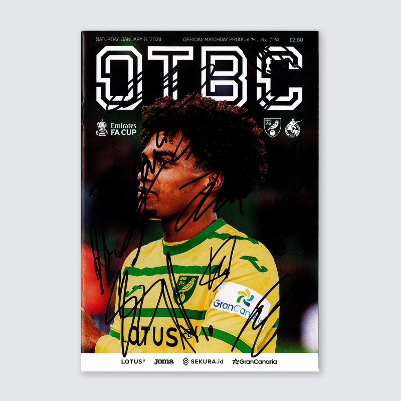 Programme v Bristol Rovers 23/24 - SQUAD SIGNED