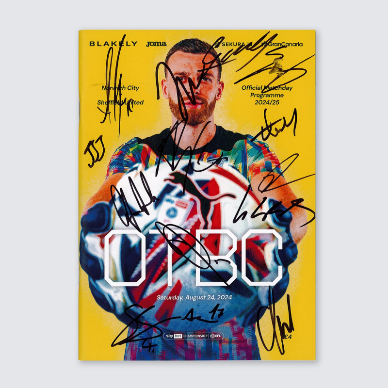 Programme v Sheffield United 24/25 - SQUAD SIGNED