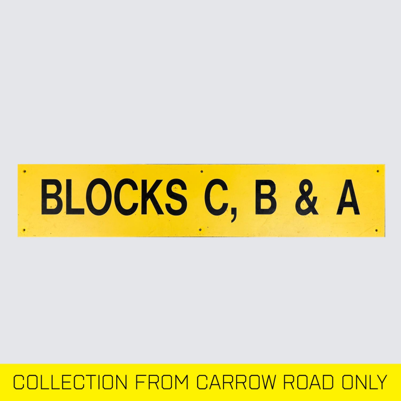 Stadium Signage - Concourse Seating Sign - C,B&A 
