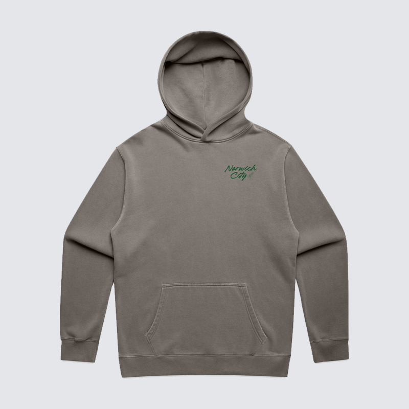 Norwich City Oversized Stadium Hoodie Grey