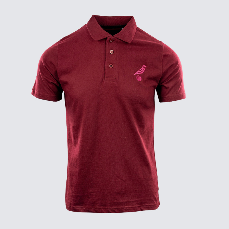 Adults Maroon Essential Polo