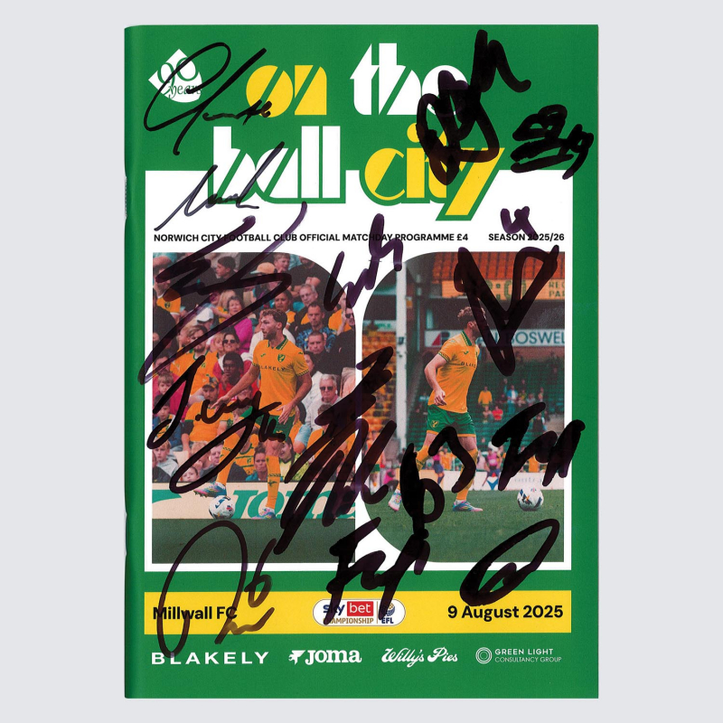 Programme v Millwall 25/26 - SQUAD SIGNED
