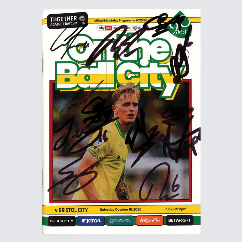 Programme v Bristol City 25/26 - SQUAD SIGNED