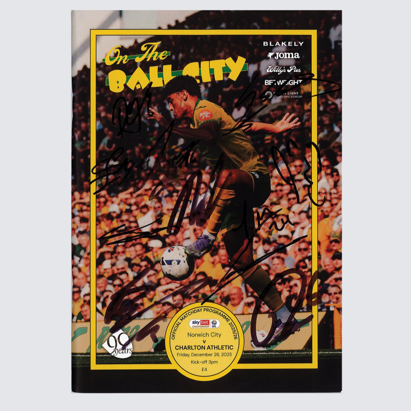 Programme v Charlton Athletic 25/26 - SQUAD SIGNED