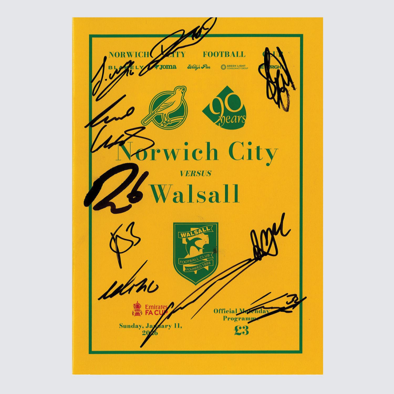 Programme v Walsall FA Cup 25/26 - SQUAD SIGNED