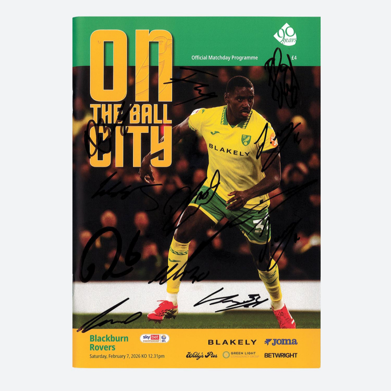 Programme v Blackburn Rovers 25/26 - SQUAD SIGNED