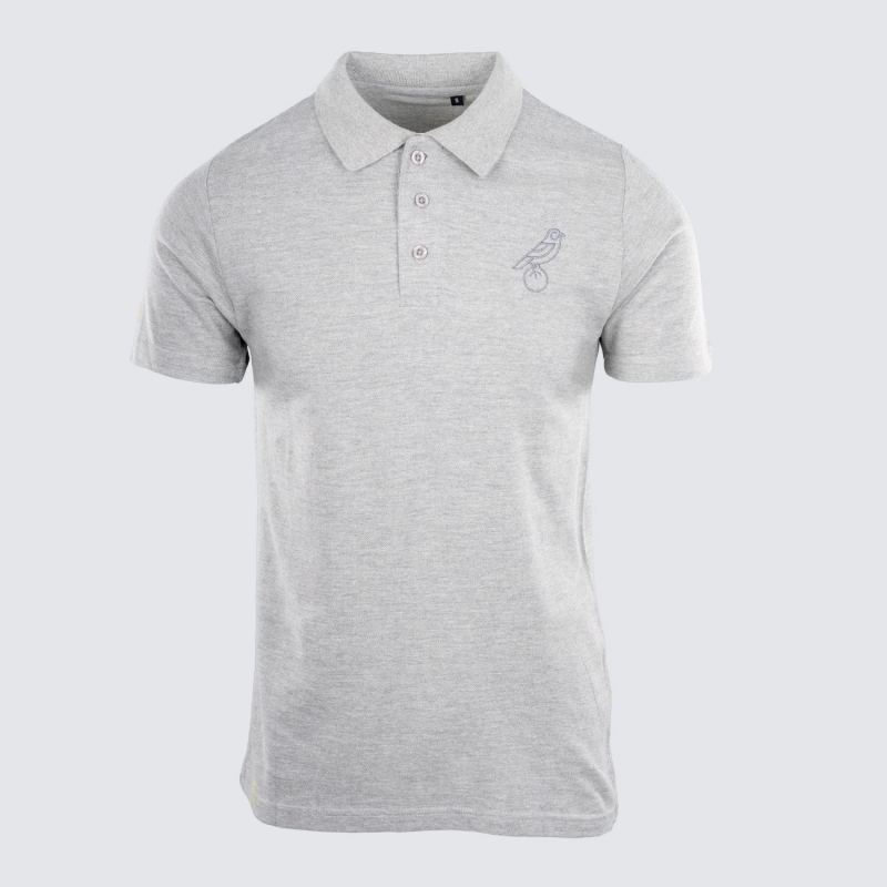 Adults Light Grey Essential Polo