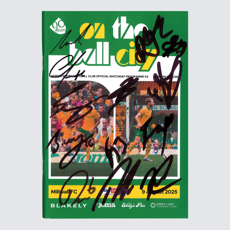 Programme v Millwall 25/26 - SQUAD SIGNED