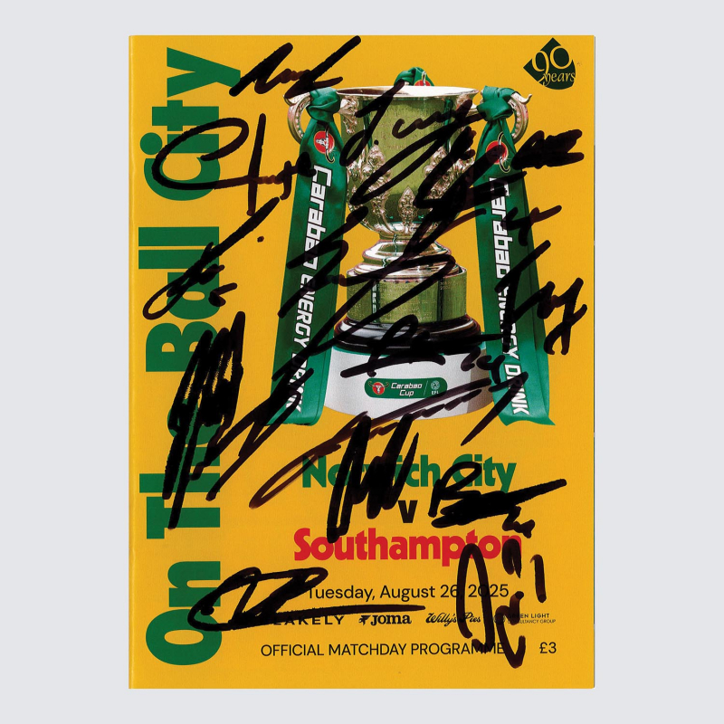 Programme v Southampton (Cup) 25/26 - SQUAD SIGNED
