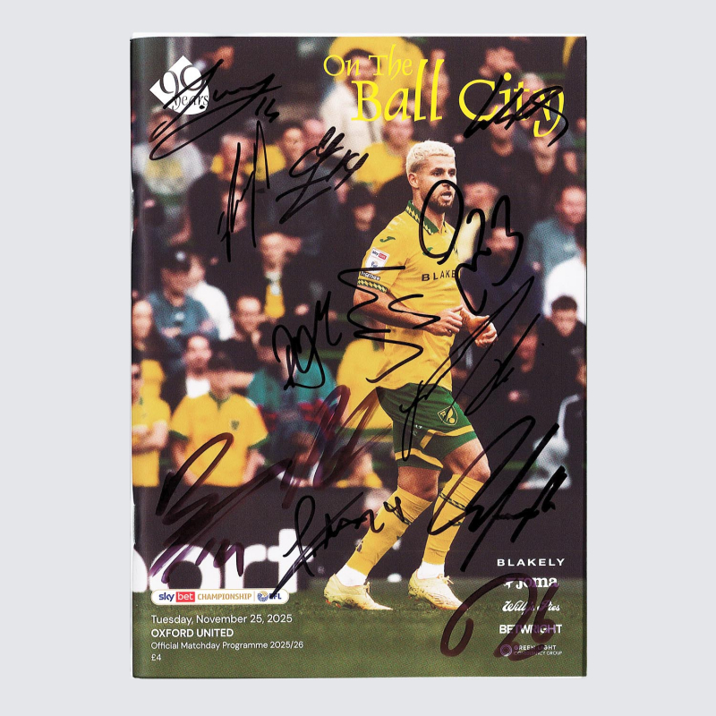 Programme v Oxford United 25/26 - SQUAD SIGNED