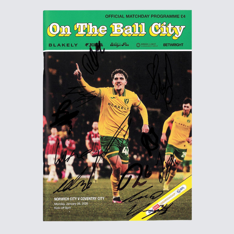 Programme v Coventry City 25/26 - SQUAD SIGNED